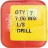 L100, HSS Long Series Drill, 7mm, Straight Shank, High Speed Steel, Steam Tempered thumbnail-3