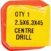 6.30mm x 2.50mm HSS CENTRE DRILL thumbnail-1