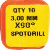 3.00mm 90DEG HSSS/S SPOTTING DRILL thumbnail-3