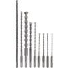 Masonry Drill Bit Set, 5-16mm, 160-316mm, SDS, 9 Pack thumbnail-0