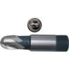 3/16" HSS 2 Flute Threaded Shank Ball Nose Short Series Slot Drills thumbnail-0