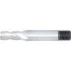 E410T, End Mill, Short, 8mm, Threaded Shank , 4fl, High Speed Steel, Bright thumbnail-0