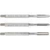 Hand Tap Set , M3 x 0.5mm, Metric Coarse, High Speed Steel, Bright, Set of 3 thumbnail-0