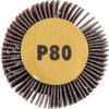 Flap Wheel, 50 x 25mm, P80, Aluminium Oxide, 6mm Shank thumbnail-1