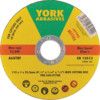 Cutting Disc, 60-Fine, 115 x 1 x 22.23 mm, Type 41, Aluminium Oxide thumbnail-0