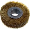 Industrial Rotary Wire Brush - Crimped - Brass Coated Steel Wire - 30SWG -  200 x 29 x 80mm thumbnail-0