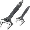 Wide Jaw Adjustable Spanner Set, Steel, Set Of 2 thumbnail-0