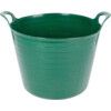 Green Plastic Flexible Bucket, Plastic Handle, 42 Ltr thumbnail-0