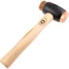 Copper / Rawhide Hammer, 56.5g, Wood Shaft, Replaceable Head thumbnail-1