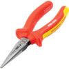 Needle Nose Pliers, Serrated, High Carbon Alloy Steel, 160mm, VDE thumbnail-2