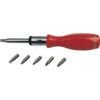 6 Piece Phillips/Pozidrive/Slotted Screwdriver Bit Set thumbnail-0