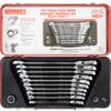 Metric, Ratchet Spanner Set, 10 - 19mm, Set of 10, Chrome Vanadium Steel thumbnail-1