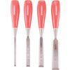 Bevel Edge Wood Chisel Set, Chrome Vanadium Alloy, 13mm/19mm/25mm/6mm x 200mm thumbnail-1