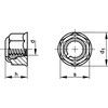 M24 Steel Lock Nut, Nylon Insert, Bright Zinc Plated, Material Grade 8 thumbnail-3