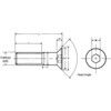 M4 Hex Socket Countersunk Screw, Steel, Material Grade 10.9, 6mm, DIN 7991 thumbnail-3