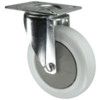 Light Duty/Medium Duty, Castor, 75mm, Unbraked, Swivel, Top Plate, Nylon, Grey thumbnail-0