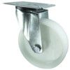 Medium Duty, Castor, 125mm, Unbraked, Swivel, Top Plate, Nylon, White thumbnail-0