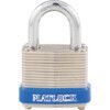 Keyed Padlock, Keyed Different, Steel, Silver, 30mm Width, Weatherproof thumbnail-1