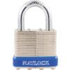 Keyed Padlock, Keyed Different, Steel, Silver, 40mm Width, Weatherproof thumbnail-0