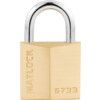 Keyed Padlock, Keyed Different, Brass, Gold, 30mm Width, Weatherproof thumbnail-0