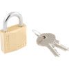 Keyed Padlock, Keyed Different, Brass, Gold, 30mm Width, Weatherproof thumbnail-1