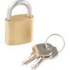 Keyed Padlock, Keyed Different, Brass, Bronze, 25mm Width, Weatherproof thumbnail-0