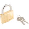 Keyed Padlock, Keyed Different, Brass, Bronze, 50mm Width, Weatherproof thumbnail-1