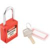 Lockout Keyed Padlock, Keyed Different, Nylon, Red, 42mm Width, Weatherproof thumbnail-1