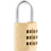 Combination Padlock, Brass, Bronze, 30mm Width, Weatherproof thumbnail-0