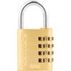 Combination Padlock, Brass, Bronze, 40mm Width, Weatherproof thumbnail-0