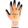 Cut Resistant Gloves, 13 Gauge Cut B, Size 6, Black & Orange, Nitrile Foam Palm, EN388: 2016 thumbnail-1