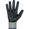 Cut Resistant Gloves, 13 Gauge Cut D, Size 6, Black & Green, Nitrile Foam Palm, EN388: 2016 thumbnail-2