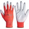 Mechanical Hazard Gloves, Red/Grey, Nylon Liner, Polyurethane Coating, EN388: 2016, 4, 1, 2, 1, Size 11 thumbnail-0