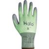 Cut Resistant Gloves, 13 Gauge Cut D, Size 11, Green & Grey, Nylon-PU Palm, EN388: 2016 thumbnail-1