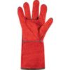 General Handling Gauntlet, Red, Uncoated Coating, Cotton Fleece Liner, Size 11 thumbnail-2