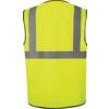 Hi-Vis Vest, Yellow, 2XL, Hook & Loop Closure, Polyester thumbnail-1