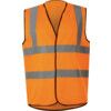 Hi-Vis Vest, Orange, Medium, Hook & Loop Closure, Polyester thumbnail-0