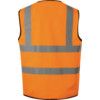 Hi-Vis Vest, Orange, XL, Hook & Loop Closure, Polyester thumbnail-1