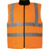 Hi-Vis Reversible Body Warmer, EN20471, Orange, Medium thumbnail-0