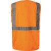 Hi-Vis Vest, Orange, 2XL, Zipper Closure, Polyester thumbnail-1