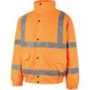 Hi-Vis Bomber Jacket, 2XL, Orange, Polyester, EN20471 thumbnail-0