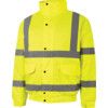 Hi-Vis Rip-Stop Bomber Jacket, 4XL, Yellow, Polyester, EN20471 thumbnail-0