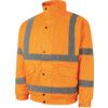 Hi-Vis Rip-Stop Bomber Jacket, Small, Orange, Polyester, EN20471 thumbnail-0