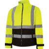 Hi-Vis Soft Shell Jacket, 4XL, Yellow & Black, Polyester, EN20471 thumbnail-0