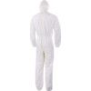 Disposable Chemical Protective Coverall, Medium, Type 5/6, White, Tyvek 200, Zipper Closure thumbnail-1