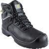 Waterproof Safety Boots, Size, 6, Black, Leather Upper, Steel Toe Cap thumbnail-0
