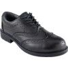 Unisex Composite Brogue Safety Shoes, Size 9, Black, Leather Upper, Composite Toe Cap, S3, EN ISO 20345:2011 thumbnail-0