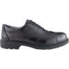 Unisex Composite Brogue Safety Shoes, Size 7, Black, Leather Upper, Composite Toe Cap, S3, EN ISO 20345:2011 thumbnail-1