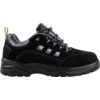 Unisex Safety Trainers, Size 6, Black, Suede Leather Upper, Steel Toe Cap, S1P, EN ISO 20345:2011 thumbnail-1