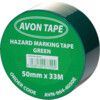 Adhesive, Hazard Tape, PVC, Green, 50mm x 33m thumbnail-2